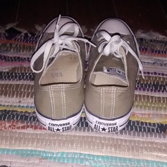 Olive green converse sneakers - Picture 3 of 7
